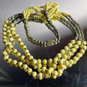 BEADED LAYERED NECKLACE